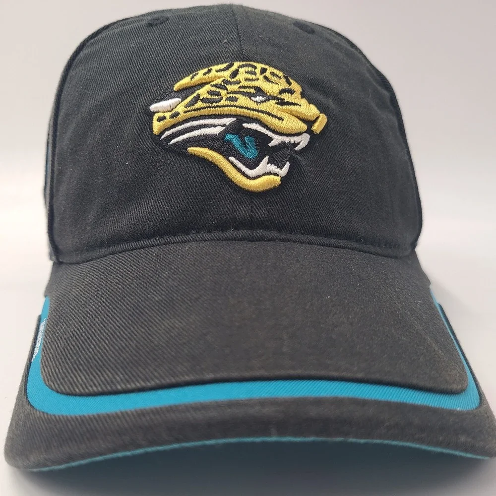 Jacksonville Jaguars Hat Adjustable Reebok Black Blue NFL‎ Football Casual Men